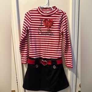 Pink & Violet I Love Santa Dress